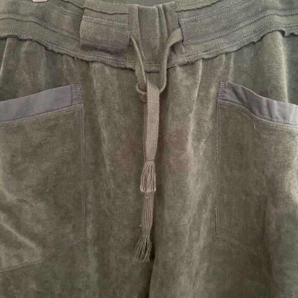 Free People Movement Green Velour Jogger Pants Womens XS - Picture 4 of 12